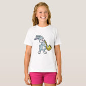 Bunny bij Muziek met Saxophone T-shirt (Voorkant volledig)