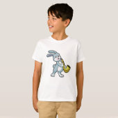 Bunny bij Muziek met Saxophone T-shirt (Voorkant volledig)