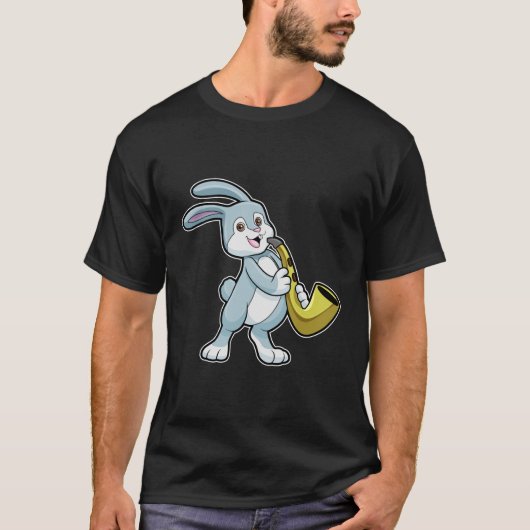 Bunny bij Muziek met Saxophone T-shirt (Voorkant)