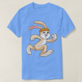 Bunny bij Running met Hoofd T-shirt (Design voorkant)