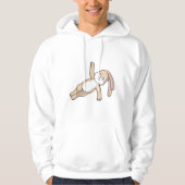 Bunny bij Yoga Stretching Hoodie (Voorkant)