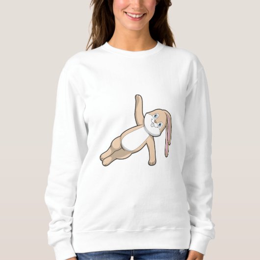 Bunny bij Yoga Stretching Trui (Voorkant)