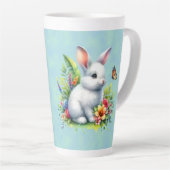Bunny (bijpassend journaal beschikbaar) Latte mok (Rechterhoek)