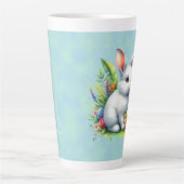 Bunny (bijpassend journaal beschikbaar) Latte mok (Voorkant)