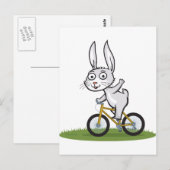 Bunny Biker Briefkaart (Voorkant / Achterkant)