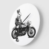 Bunny biker grote klok (Hoek)