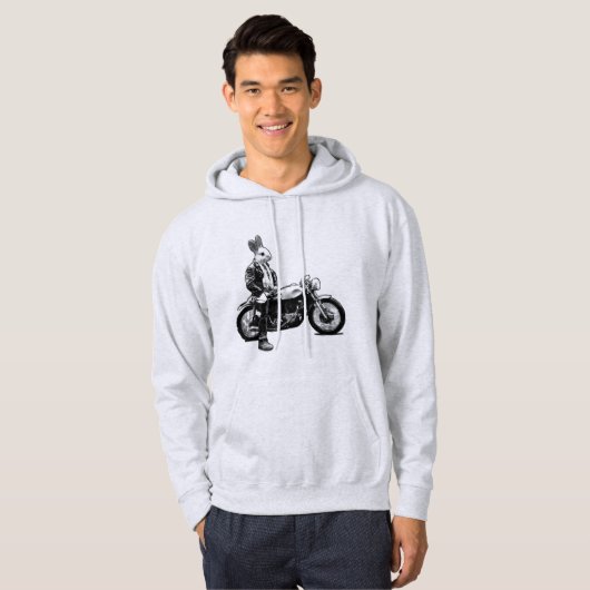 Bunny biker hoodie (Voorkant volledig)