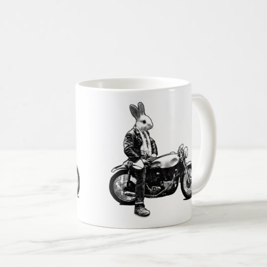 Bunny biker koffiemok (Voorkant rechts)