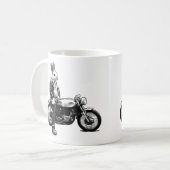 Bunny biker koffiemok (Voorkant links)