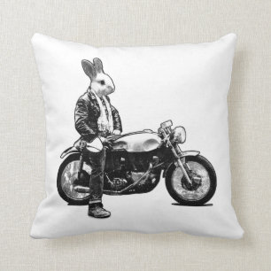 Bunny biker kussen