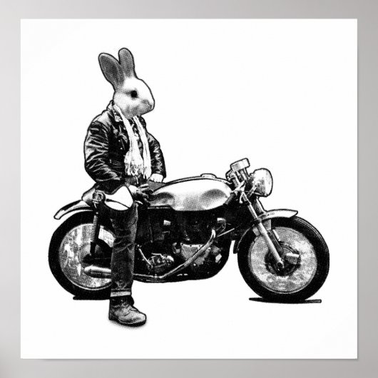 Bunny biker poster (Voorkant)