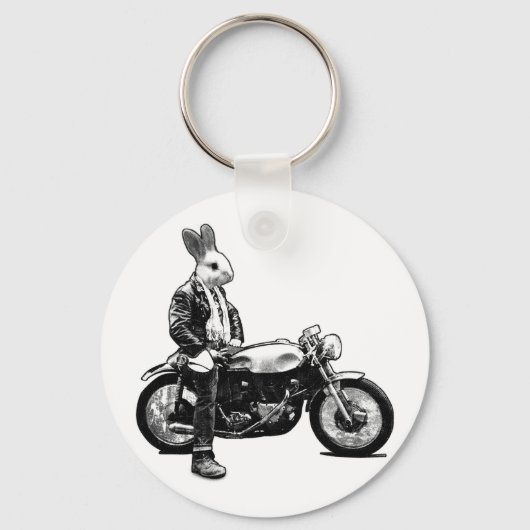 Bunny biker sleutelhanger (Voorkant)