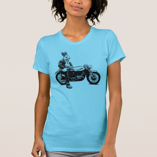 Bunny biker t-shirt (Voorkant)