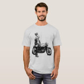 Bunny biker t-shirt (Voorkant volledig)