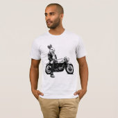 Bunny biker t-shirt (Voorkant volledig)