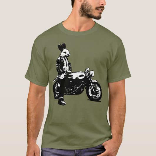 Bunny biker t-shirt (Voorkant)