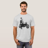 Bunny biker t-shirt (Voorkant volledig)