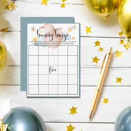 Bunny Bingo Ballon & Shooting Star Shower Spel Informatiekaartje