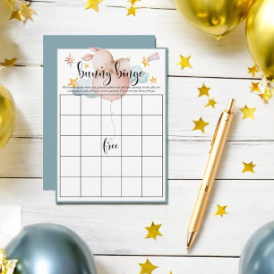 Bunny Bingo Ballon & Shooting Star Shower Spel Informatiekaartje