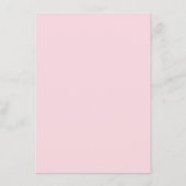 Bunny Bingo Roze Ballon Baby shower Bingo Spel Informatiekaartje (Achterkant)