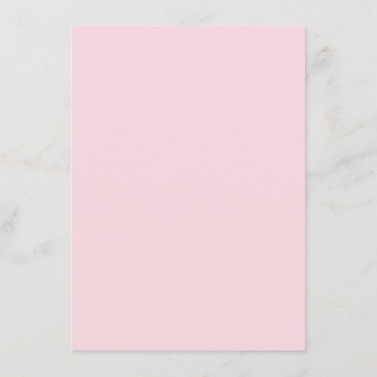 Bunny Bingo Roze Ballon Baby shower Bingo Spel Informatiekaartje (Achterkant)