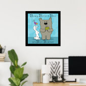 Bunny, Birdie en Beer- Beste Buddies Poster (Thuiskantoor)
