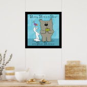 Bunny, Birdie en Beer- Beste Buddies Poster (Keuken)