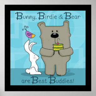 Bunny, Birdie en Beer- Beste Buddies Poster