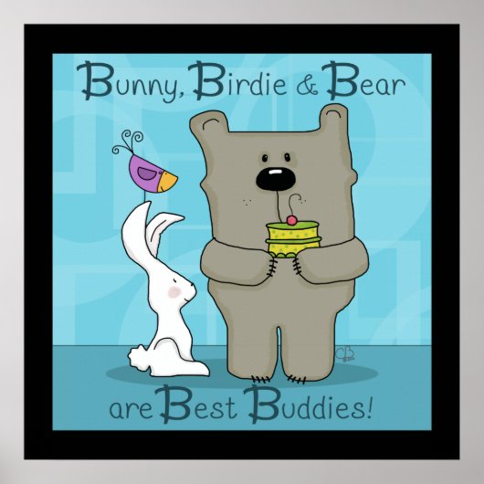 Bunny, Birdie en Beer- Beste Buddies Poster (Voorkant)