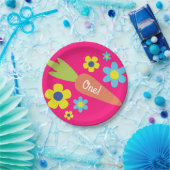 Bunny Birthday Cute Kind Rabbit Party Papieren Bordje (Feest)