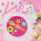 Bunny Birthday Cute Kind Rabbit Party Papieren Bordje (Feest)