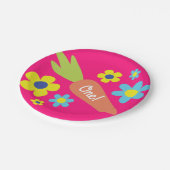 Bunny Birthday Cute Kind Rabbit Party Papieren Bordje (Gekanteld)