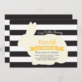 Bunny Birthday Easter 1st eerste verjaardag Kaart (Voorkant / Achterkant)