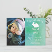 Bunny Birthday Easter 1st eerste verjaardag Kaart (Staand voorkant)