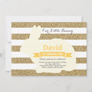 Bunny Birthday Easter 1st eerste verjaardag Kaart