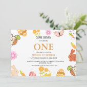 Bunny Birthday Easter 1st eerste verjaardag Kaart (Staand voorkant)