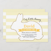 Bunny Birthday Easter 1st eerste verjaardag Kaart (Voorkant / Achterkant)