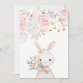 Bunny Birthday Floral Time Capsule Card Kaart (Achterkant)