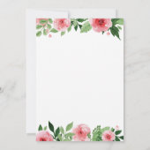 Bunny Birthday Girl Easter 1e verjaardag Kaart (Achterkant)