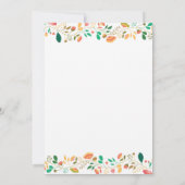 Bunny Birthday Girl Easter 1e verjaardag Kaart (Achterkant)