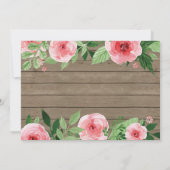 Bunny Birthday Girl Easter 1e verjaardag Kaart (Achterkant)