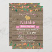 Bunny Birthday Girl Easter 1e verjaardag Kaart (Voorkant / Achterkant)