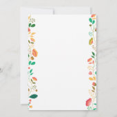 Bunny Birthday Girl Easter 1e verjaardag Kaart (Achterkant)