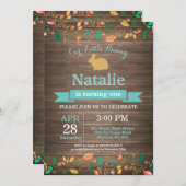 Bunny Birthday Girl Easter 1e verjaardag Kaart (Voorkant / Achterkant)