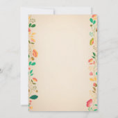 Bunny Birthday Girl Easter 1e verjaardag Kaart (Achterkant)