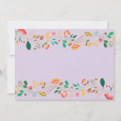 Bunny Birthday Girl Easter 1e verjaardag Kaart (Achterkant)