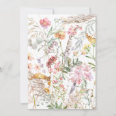 Bunny Birthday Invitation, een of ander konijn is  Kaart (Achterkant)