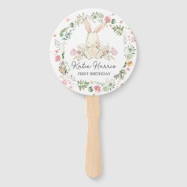 Bunny Birthday Invitation, een of andere bunny fan Handwaaier