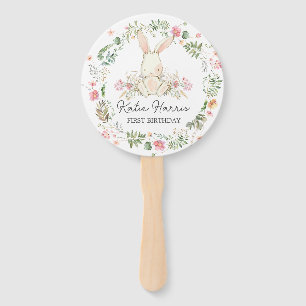 Bunny Birthday Invitation, een of andere bunny fan Handwaaier