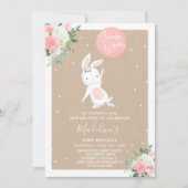 Bunny Birthday nodigt Bunny Birthday uit Kaart (Voorkant)